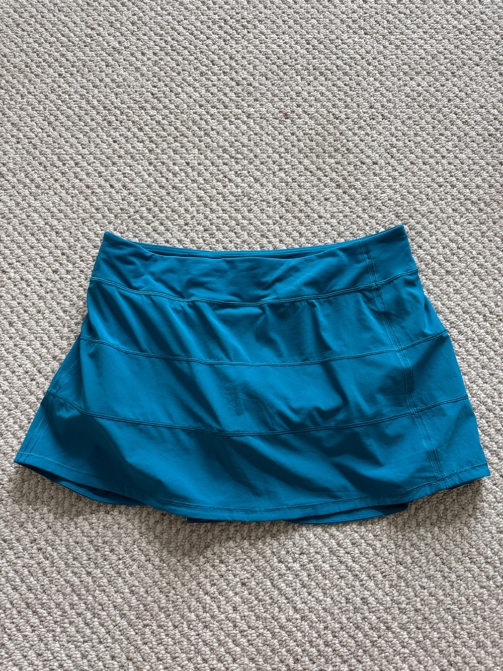 Lululemon pace Rival Skort size 12 turquoise blue